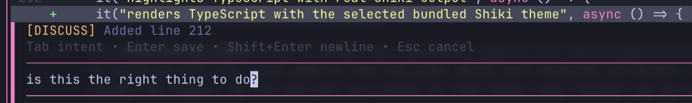 Discussing a line in pi-coder
